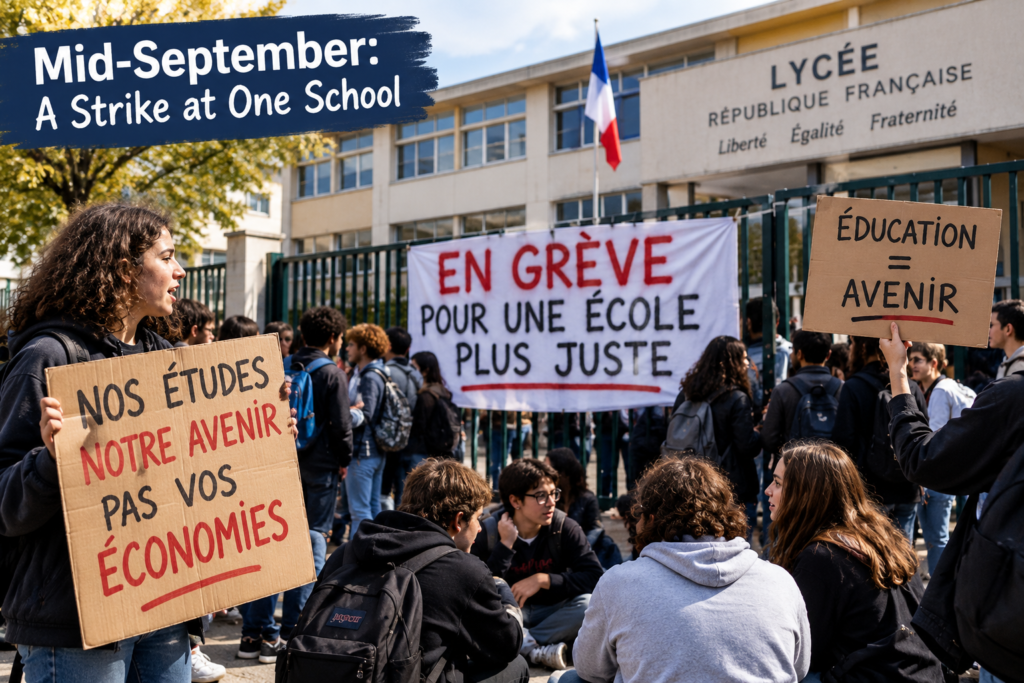 Mid-September: A Strike at One School