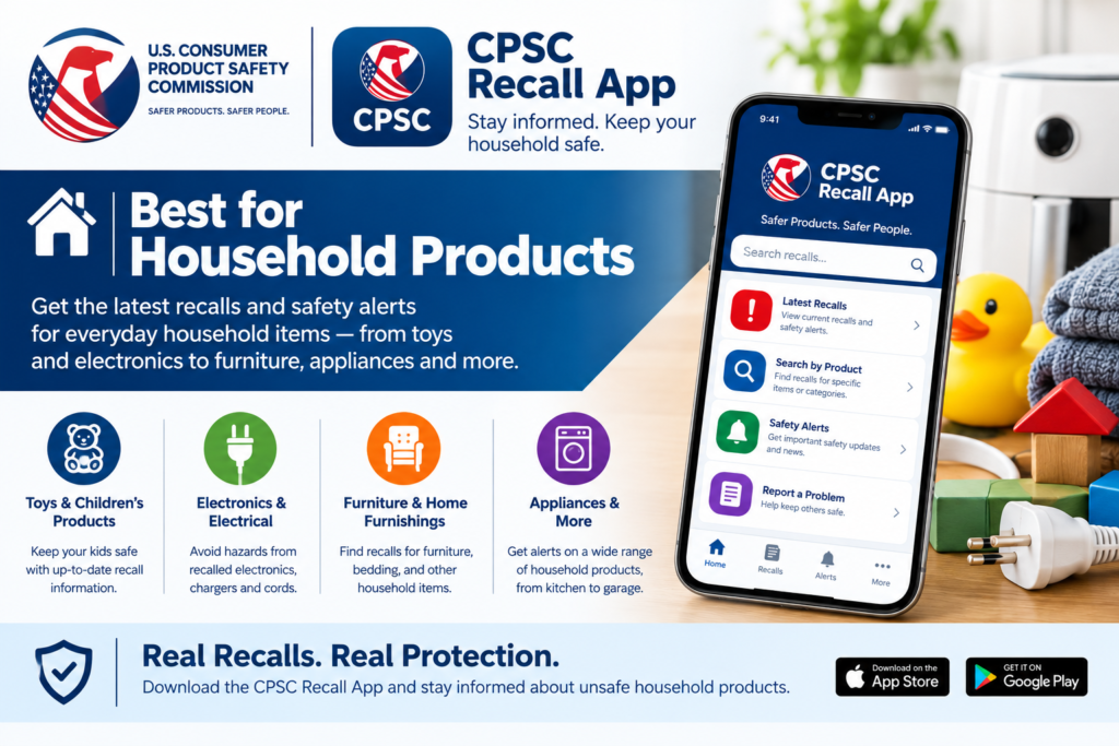 CPSC Recall App: Best for Household Products