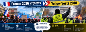 France 2026 Protests vs Yellow Vests 2018: What’s the Same, What’s Different