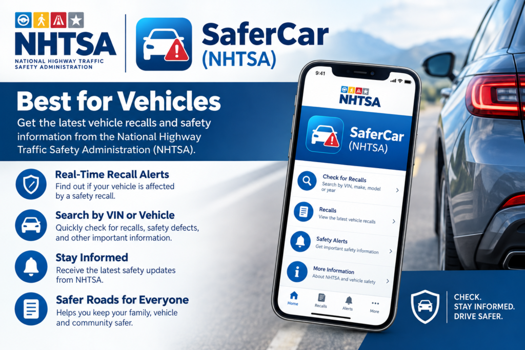 SaferCar (NHTSA): Best for Vehicles